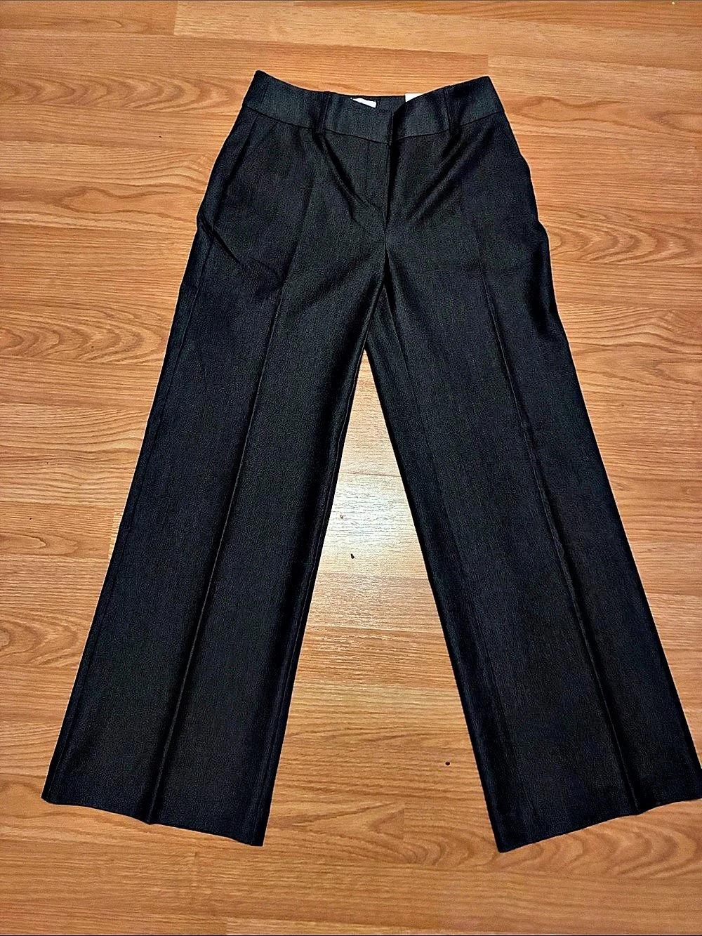 Nicole Miller Mid-Rise Wide Leg Pants Wide Leg Pants in Black Size 4 NWT